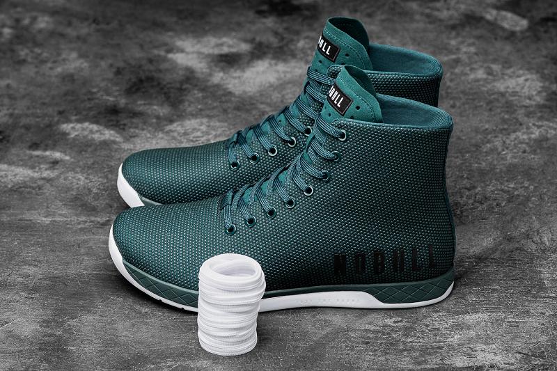 Men's Nobull High-Top Deep Teal Trainers Deep / Turquoise | SG K2395O